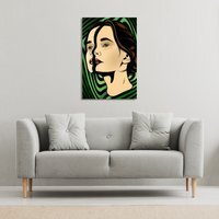 portrait of woman Canvas Print - Green / 31cm / 46cm - image 1