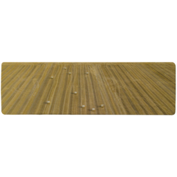 Bales of wheat lying on harvested field Designer Runner Rug - Yellow - thumbnail 2