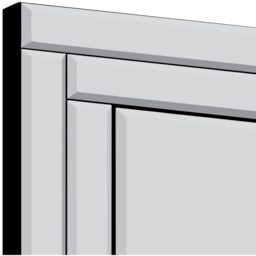 MirrorOutlet All Glass Bevel Free Standing Cheval Dress Mirror 150 x 40cm - Clear - thumbnail 4