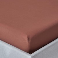200 Thread Count Egyptian Cotton Extra Deep Fitted Sheet - Chocolate / Single - thumbnail 1