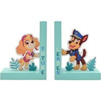 Paw Patrol Skye and Chase Wooden Bookends - Turquoise