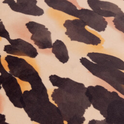 Leopard Printed Velvet Ruffle Cushion - Multicolour / 80 Feather 20 Polyester - thumbnail 5
