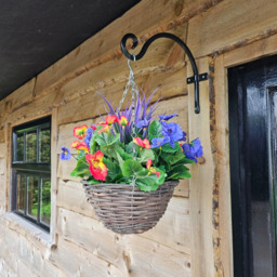 Best Artificial Pansy Hanging Basket - Lilac - thumbnail 5