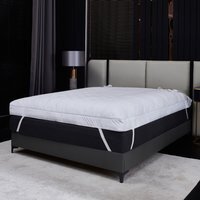 4 Inch Luxury Thick Heated Mattress Topper - White / 90cm