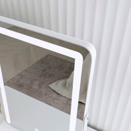 Mia Frameless Touch Sensor LED Mirror With Lights - White - thumbnail 4