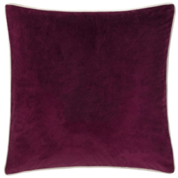 Pineberry Forest Embroidered Velvet Cushion - Plum / 80 Feather 20 Polyester - thumbnail 5