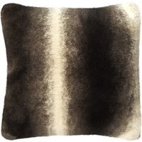 Super Soft Faux Animal Touch Snug Filled Cushion - Brown - image 1