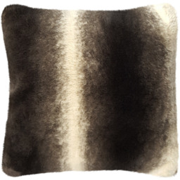 Super Soft Faux Animal Touch Snug Filled Cushion - Brown - thumbnail 2