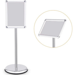 Poster Stand Floor Sign Holder - Silver - thumbnail 2