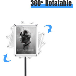 Poster Stand Floor Sign Holder - Silver - thumbnail 5