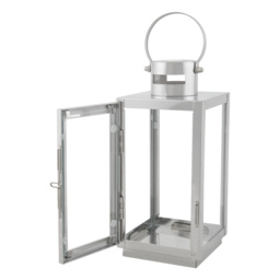 Silver Steel Lantern - 21cm - thumbnail 2