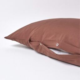 200 Thread Count Egyptian Cotton V Shape Pillowcase - Chocolate - thumbnail 5