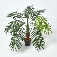 Homescapes Green Mini Palm Tree Artificial Plant with Pot, 70 cm - Green - image 1