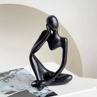 Thinker Resin Tabletop Abstract Decor - Black - image 1