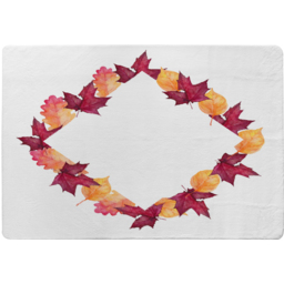Diamond Autumn Reath Rug - Orange / 150cm - thumbnail 2