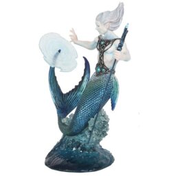 Water Elemental Wizard Figurine Anne Stokes Collectible - Blue - thumbnail 3