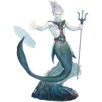 Water Elemental Wizard Figurine Anne Stokes Collectible - Blue - thumbnail 1