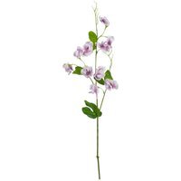 Set of 3 Purple Sweet Pea Stems - Purple