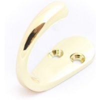 Standard Hat and Coat Hook - Brass