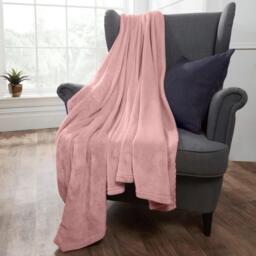 Super Soft Fleece Blanket - Pink / 200cm / Medium - 150 x 200cm / Machine Wash at 30 degrees - thumbnail 5