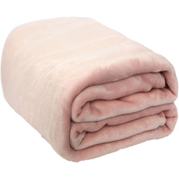 Super Soft Fleece Blanket - Pink / 200cm / Medium - 150 x 200cm / Machine Wash at 30 degrees - thumbnail 3