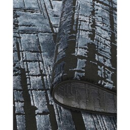 Belgravia Living Room Area Rug Metallic Sheen Contemporary Modern Nexus Design - Navy / 290cm - thumbnail 4