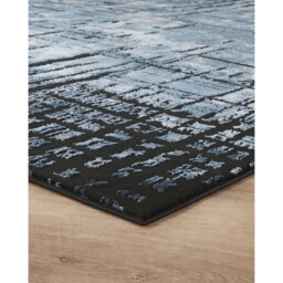 Belgravia Living Room Area Rug Metallic Sheen Contemporary Modern Nexus Design - Navy / 290cm - thumbnail 5