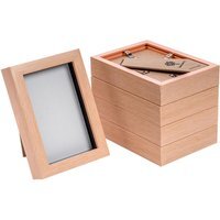 "4x6"" 3D Box Photo Frame Pack of 5 - Brown" - image 1