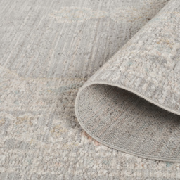 Maia Washable Living Room Traditional Floral Oriental Area Rug Low Pile Non Slip - Grey / 220cm - thumbnail 2