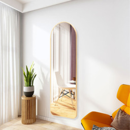 Arched Full Length Wall Mirror - Gold - thumbnail 3
