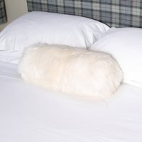 Sheepskin Lumbar Cushion - White