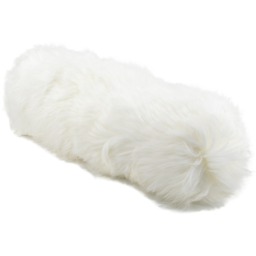 Sheepskin Lumbar Cushion - White - thumbnail 2
