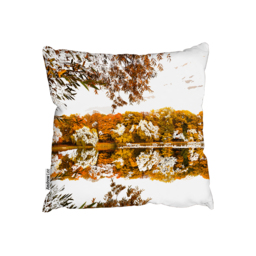 Autumn Lake Outdoor Cushion - Orange / 60cm - thumbnail 2