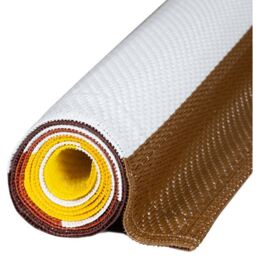 Rainbow Collection Modern Outdoor Rug - Yellow / 150cm - thumbnail 4