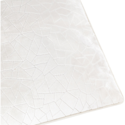 Malans Cut Velvet Piped Cushion Cover - Milk - thumbnail 3