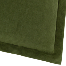 Merton Velvet Cushion - Olive Oil / Feather - thumbnail 4