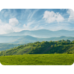 Panorama Of Beautiful Countryside Of Romania Blanket - Green - thumbnail 2
