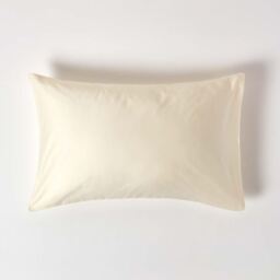Organic Egyptian Cotton Pillowcase, Housewife Style - Cream / 74cm / 48cm / 100 Organic Egyptian cotton - thumbnail 2