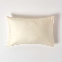 Organic Egyptian Cotton Pillowcase, Housewife Style - Cream / 74cm / 48cm / 100 Organic Egyptian cotton