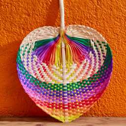 Bamboo Fan Rainbow Stripe - multi - thumbnail 2