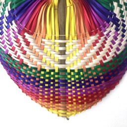 Bamboo Fan Rainbow Stripe - multi - thumbnail 5