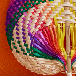 Bamboo Fan Rainbow Stripe - multi - thumbnail 3