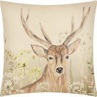 Bramble Stag Printed Cushion - Stag / 80 Feather 20 Polyester - image 1
