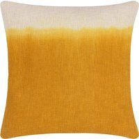 Mizu Square Dip Dye Cushion 50 x 50cm - Ochre / Feather