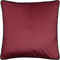 Tropical Cheetah Velvet Piped Cushion - Khaki / Polyester - thumbnail 2