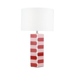 Denali Patterned Table Lamp - Red - thumbnail 4