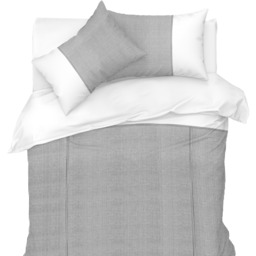 Luxury Lincoln Stripe Duvet Cover and Pillowcase Set - Black / King - thumbnail 4
