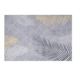 Contemporary Leaf Sunset Rug - Gold / 170cm - thumbnail 3