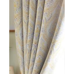 Victoria Room Darkening Ring Top Curtains - Ochre / 168cm / 229cm - thumbnail 5