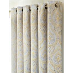Victoria Room Darkening Ring Top Curtains - Ochre / 168cm / 229cm - thumbnail 3
